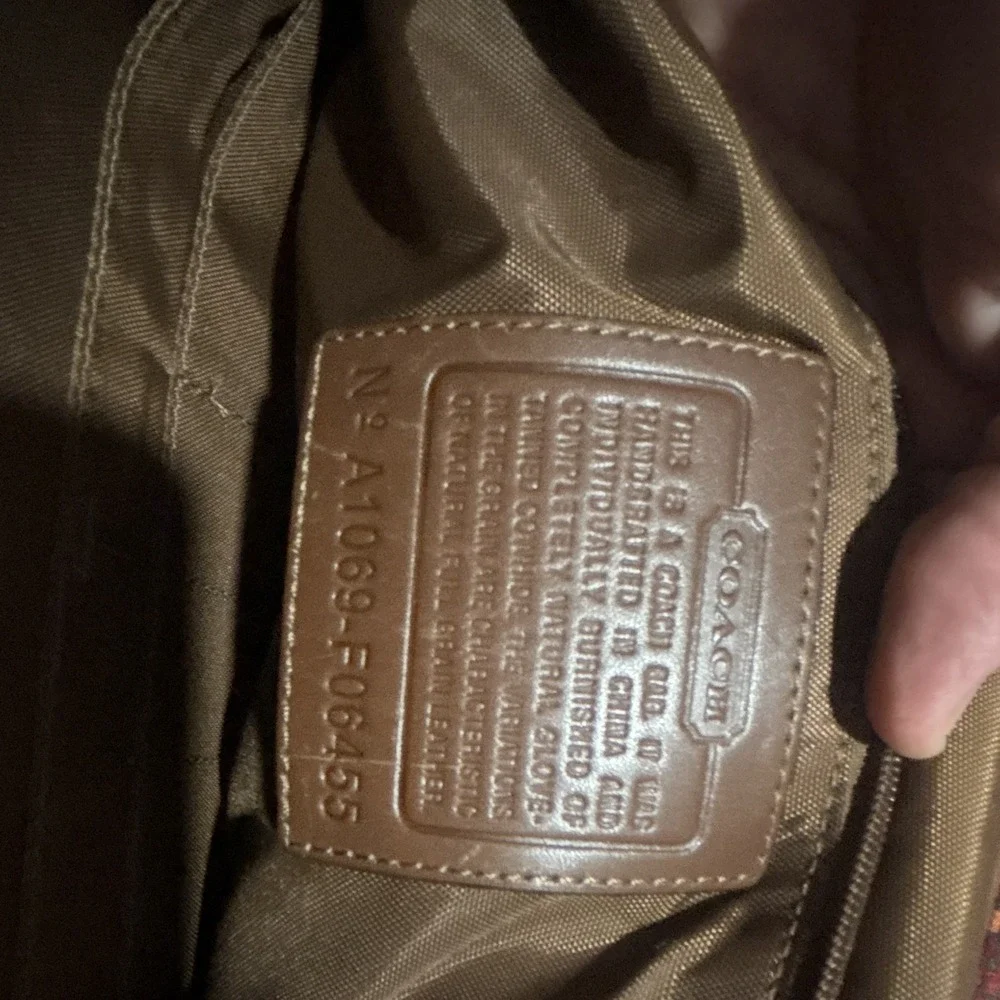 Vintage COACH Thompson Brown Glove Tanned Leather Executive Briefcase Bag F06455